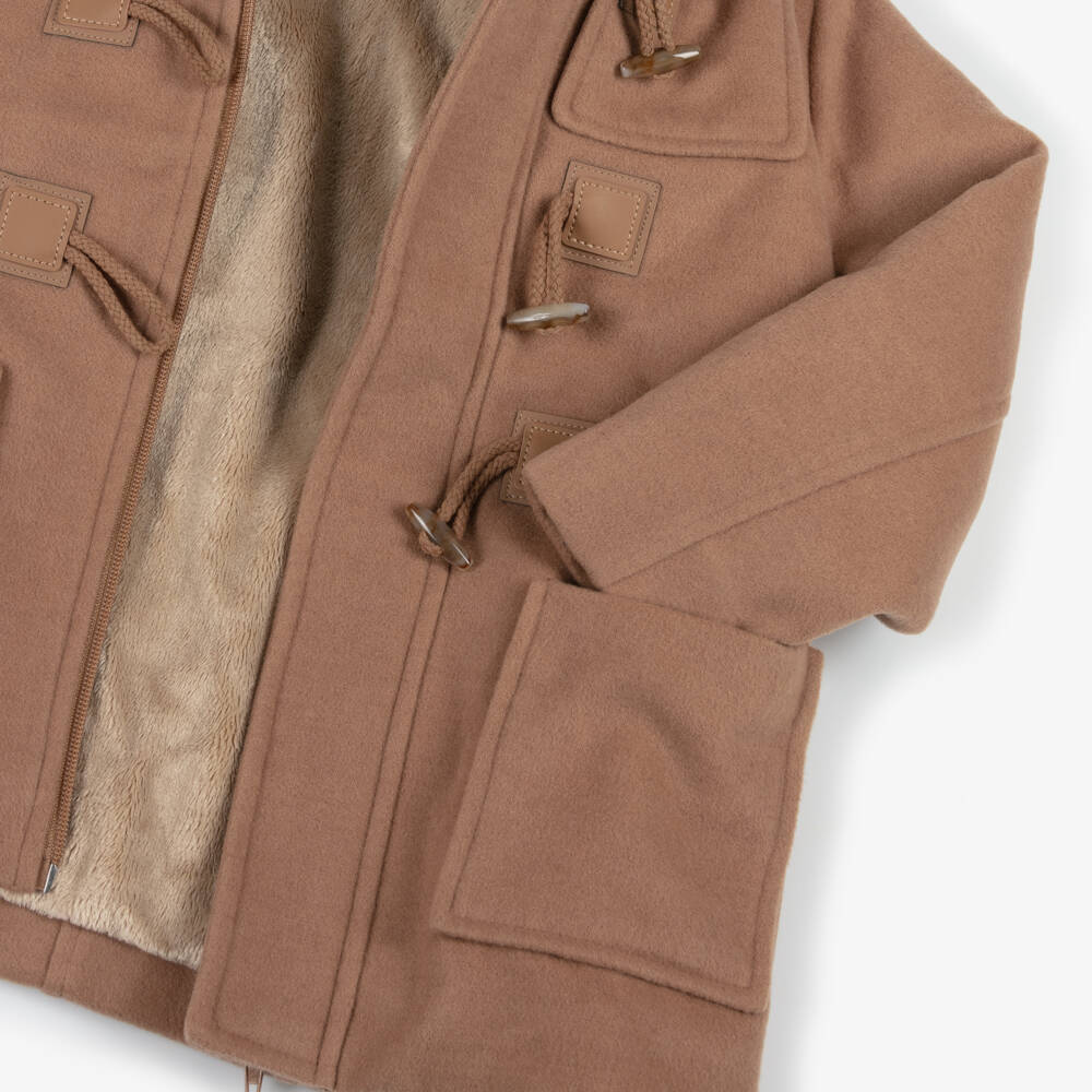 Miranda-معطف دافل بهودي لون بيج للأولاد | Childrensalon Outlet