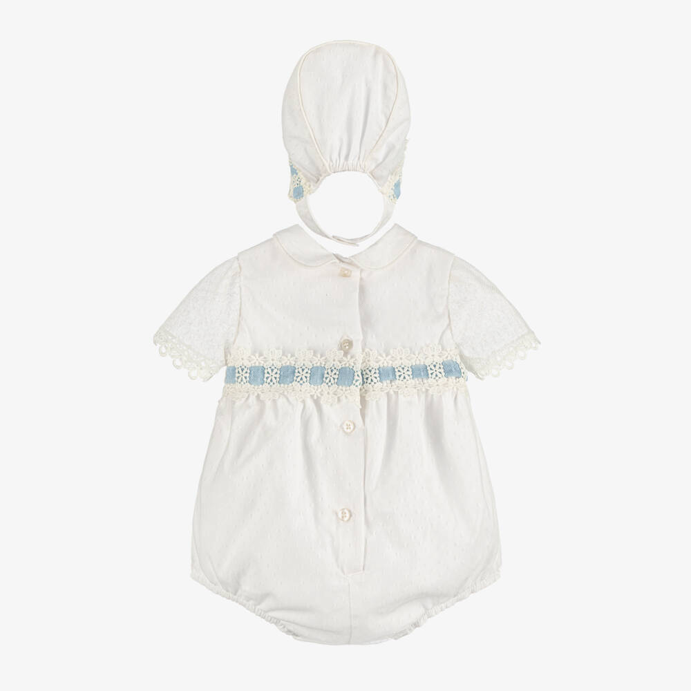 Miranda-Boys Ivory Tulle Romper Ensemble | Childrensalon Outlet