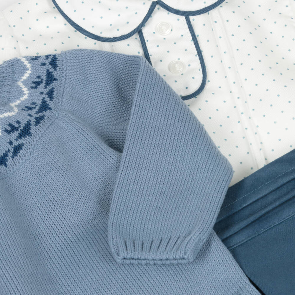 Miranda-Boys Powder Blue Ensemble | Childrensalon Outlet