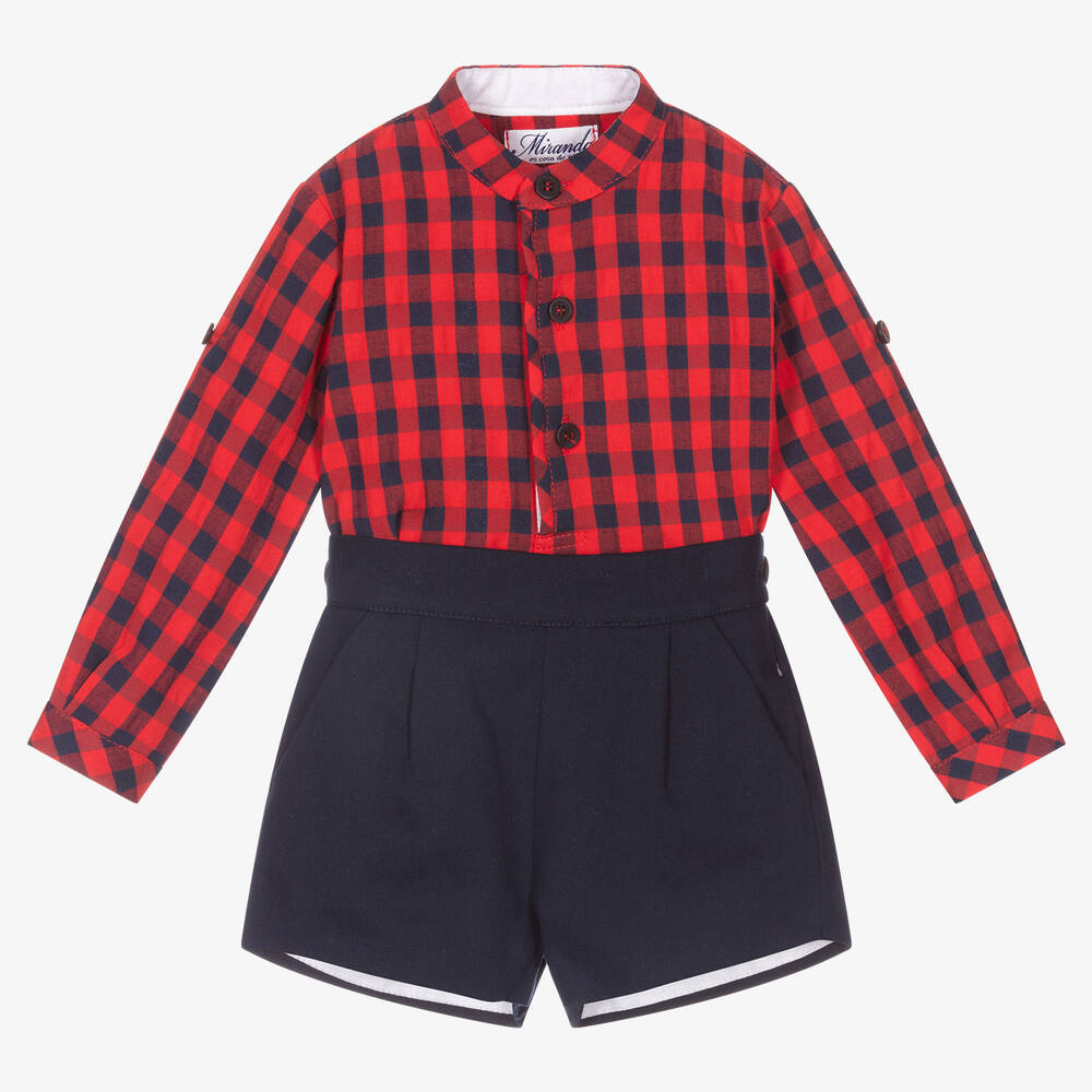 Miranda - Shorts-Set in Rot und Blau (J) | Childrensalon