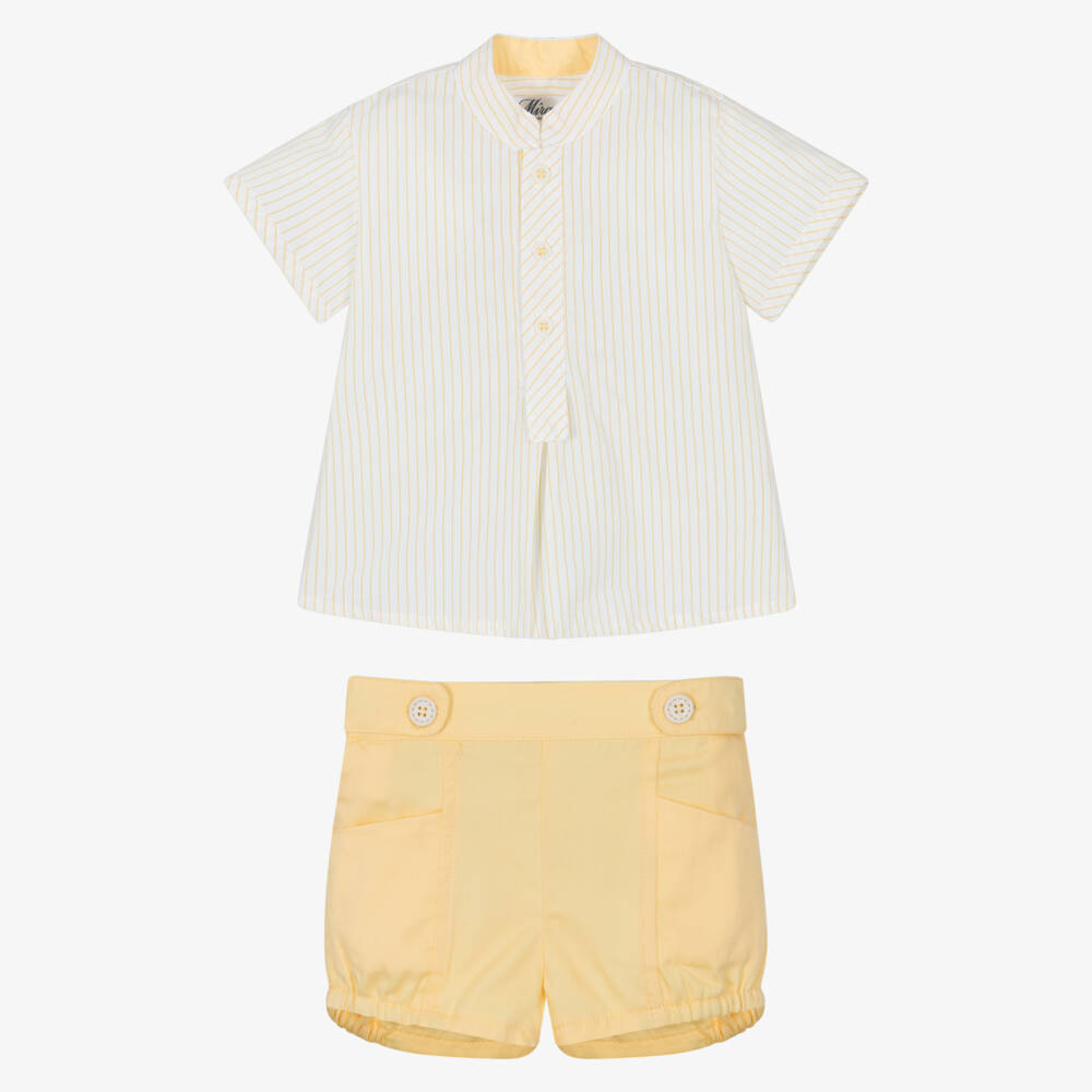 Miranda-Boys Sunlit Striped Shirt & Shorts | Childrensalon Outlet