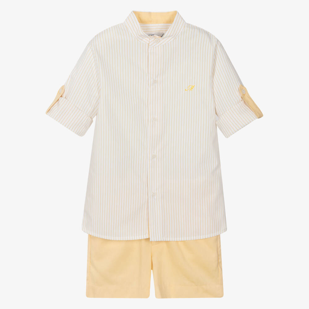 Miranda-Boys Sunshine Stripe Shirt & Shorts | Childrensalon Outlet