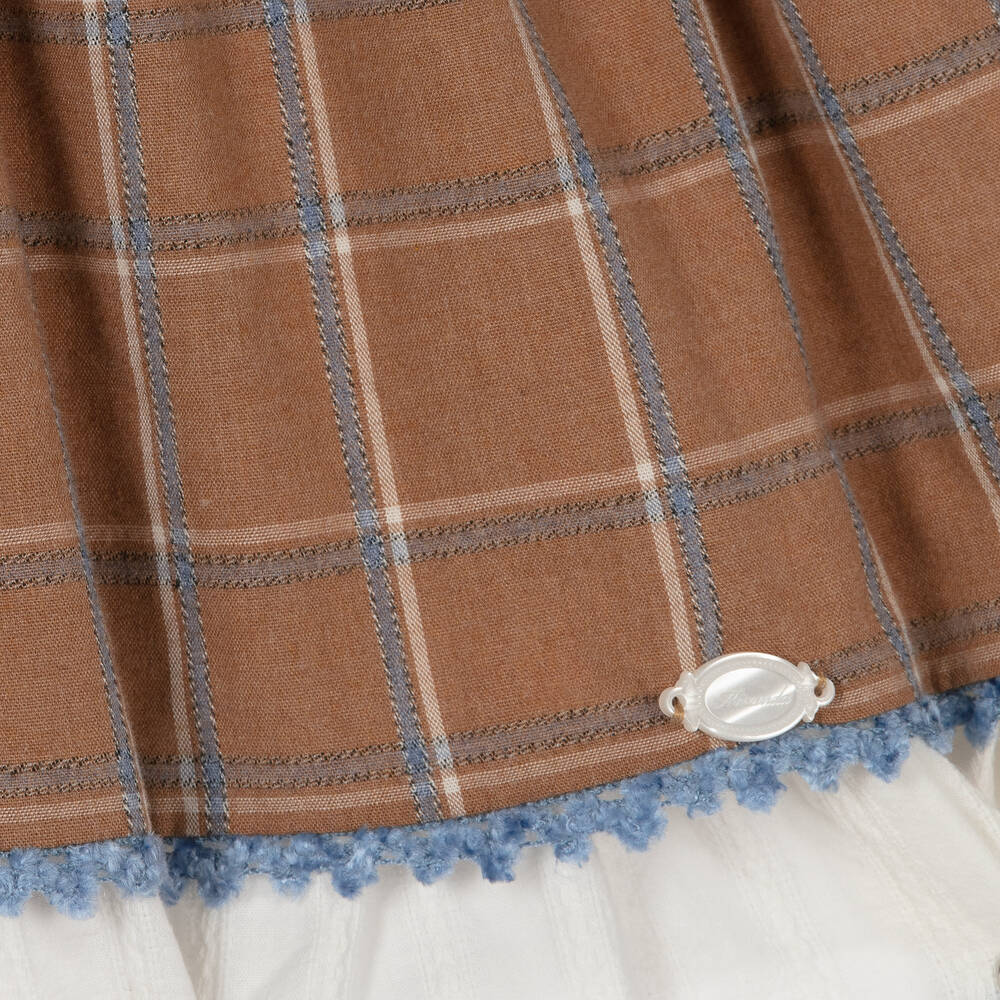 ميراندا-فستان قطن كاروهات لون بيج | Childrensalon Outlet