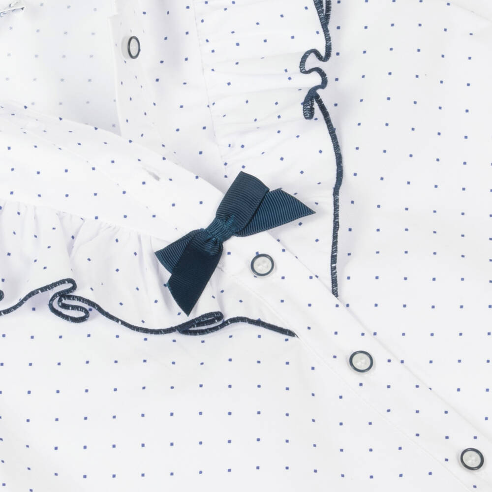 Miranda-Girls Blue Check Blouse and Skort | Childrensalon Outlet