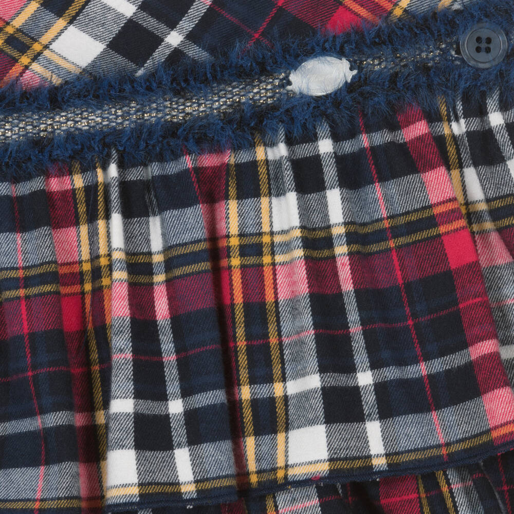 Miranda-Girls Blue Check Blouse and Skort | Childrensalon Outlet