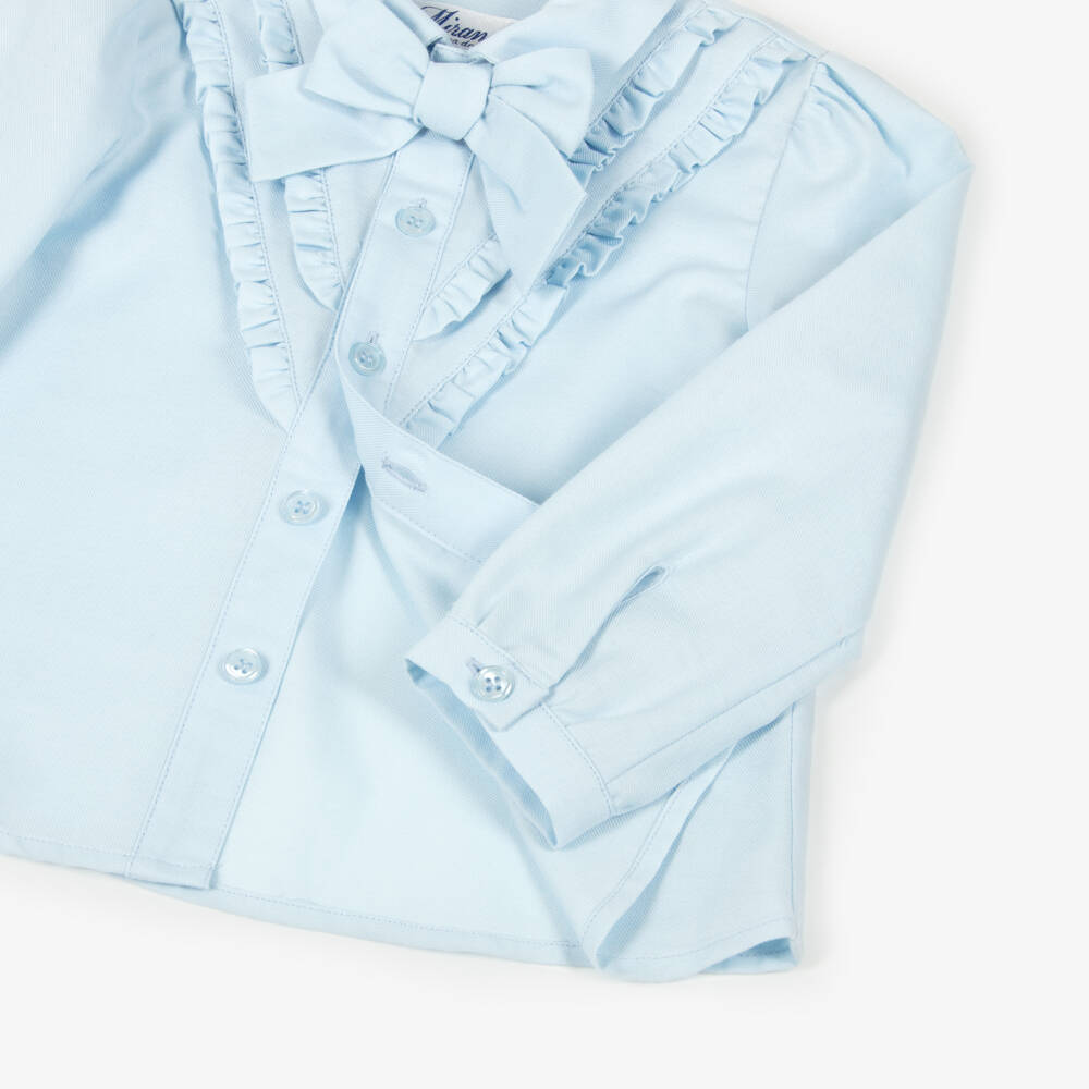 Miranda-طقم شورت أزرق أنيق للبنات من التويد | Childrensalon Outlet