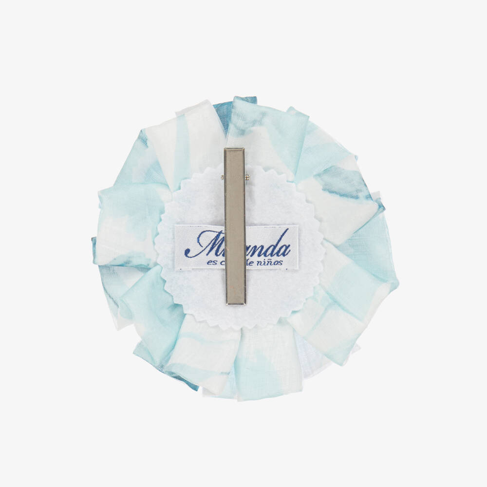 Miranda-Girls Blue Rosette Floral Headband | Childrensalon Outlet
