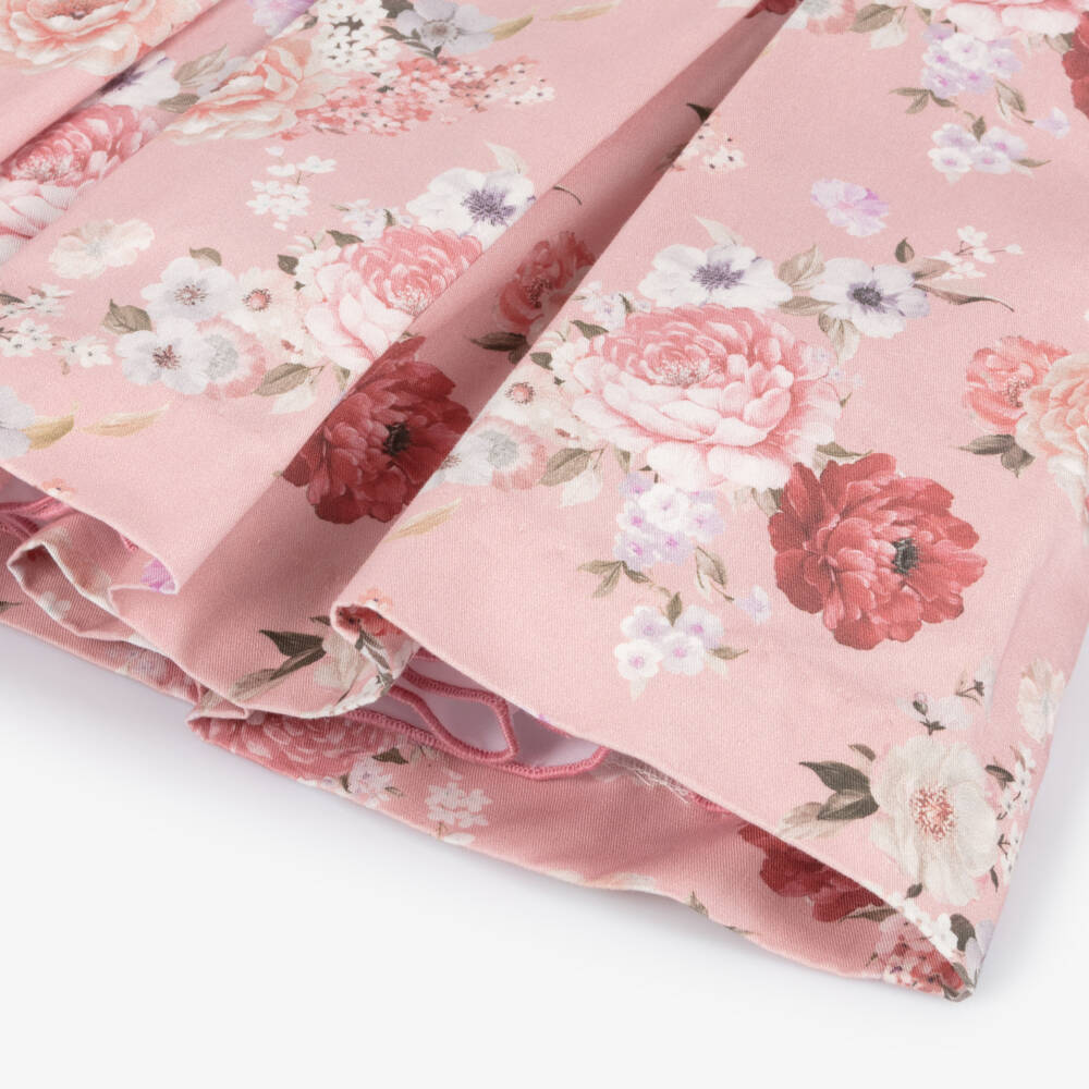 Miranda-Girls Blush Floral Cotton Frock | Childrensalon Outlet