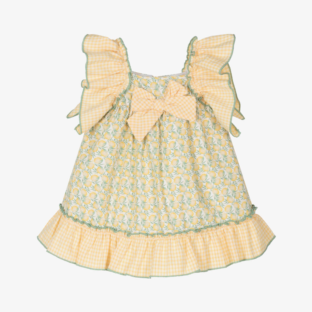 Miranda-Girls' Citrus Delight Ruffle Dress | Childrensalon Outlet