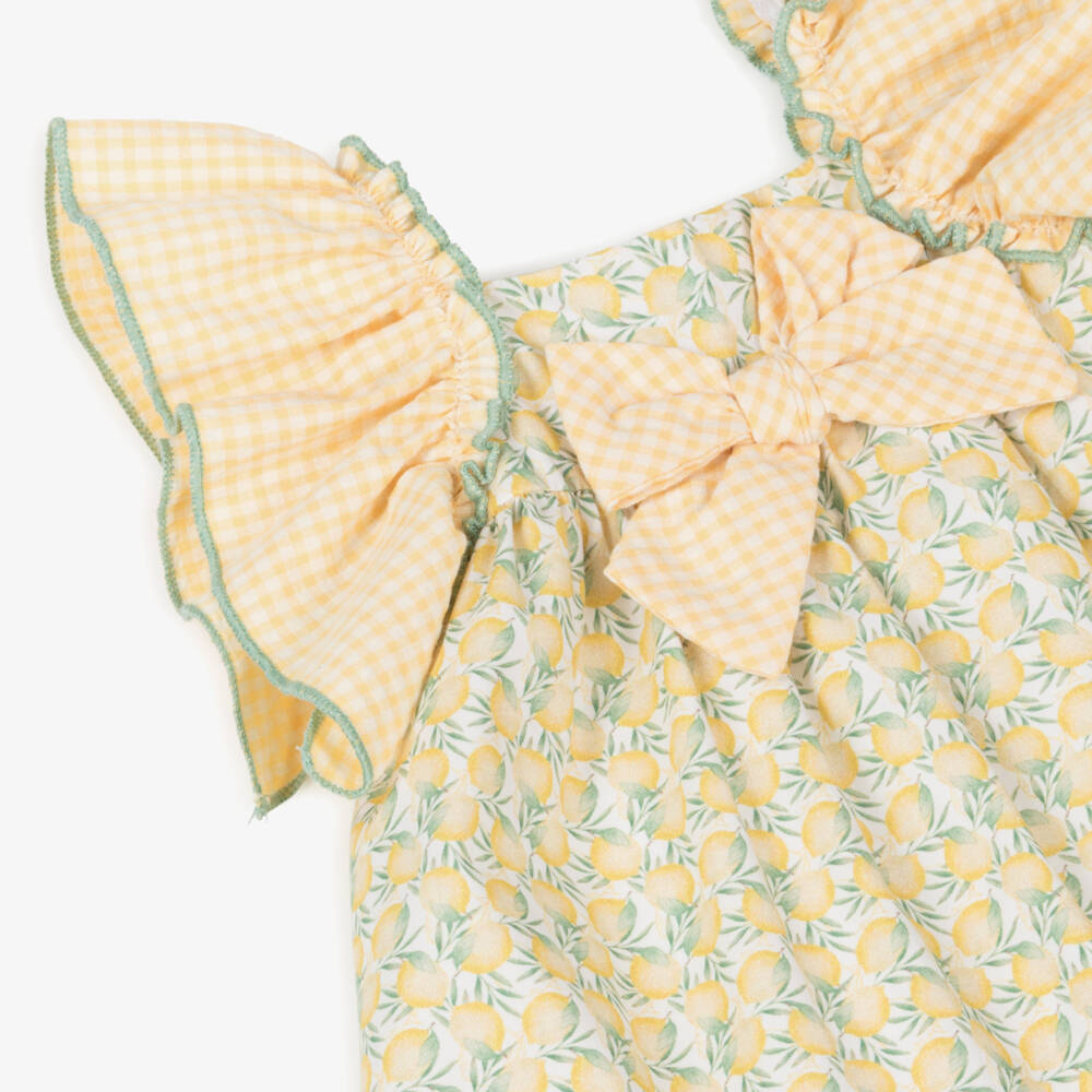 Miranda-Girls' Citrus Delight Ruffle Dress | Childrensalon Outlet