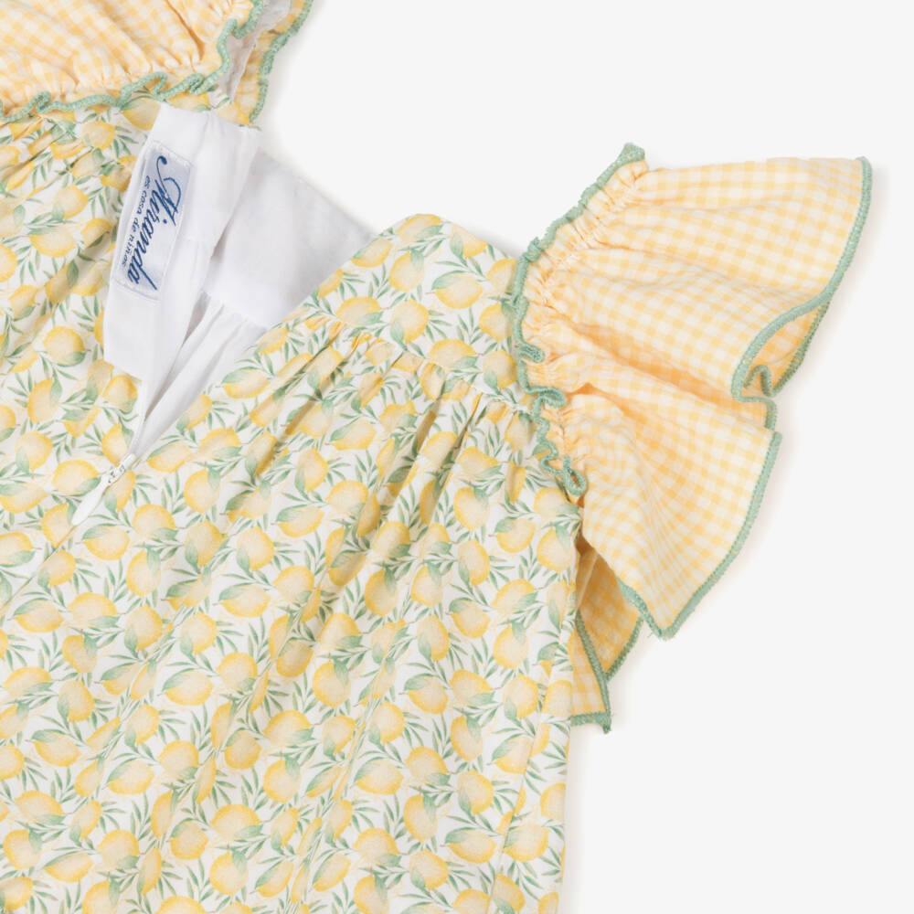 Miranda-Girls' Citrus Delight Ruffle Dress | Childrensalon Outlet