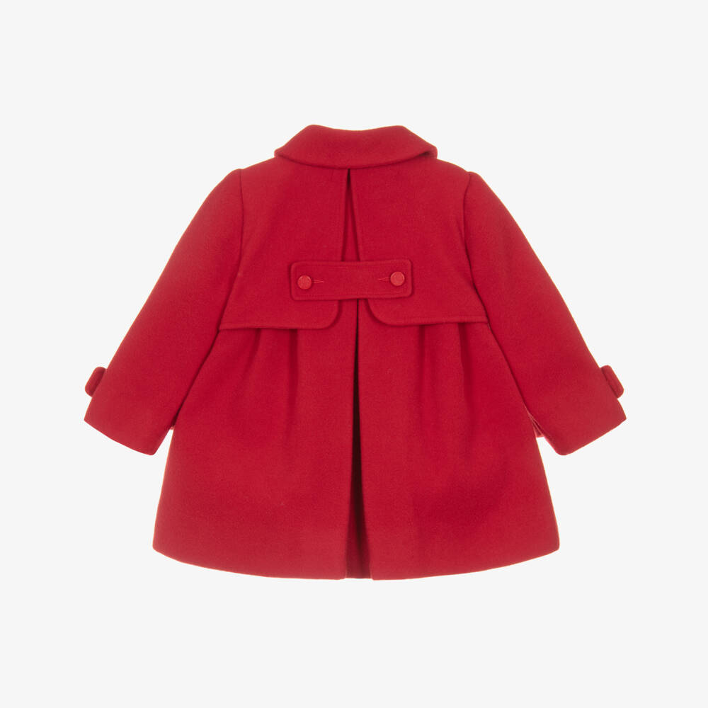 Miranda-Girls Classic Red Wool Coat | Childrensalon Outlet