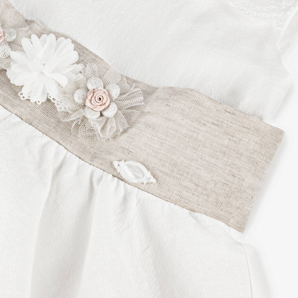 Miranda-Girls Elegant Ivory Lace Dress | Childrensalon Outlet