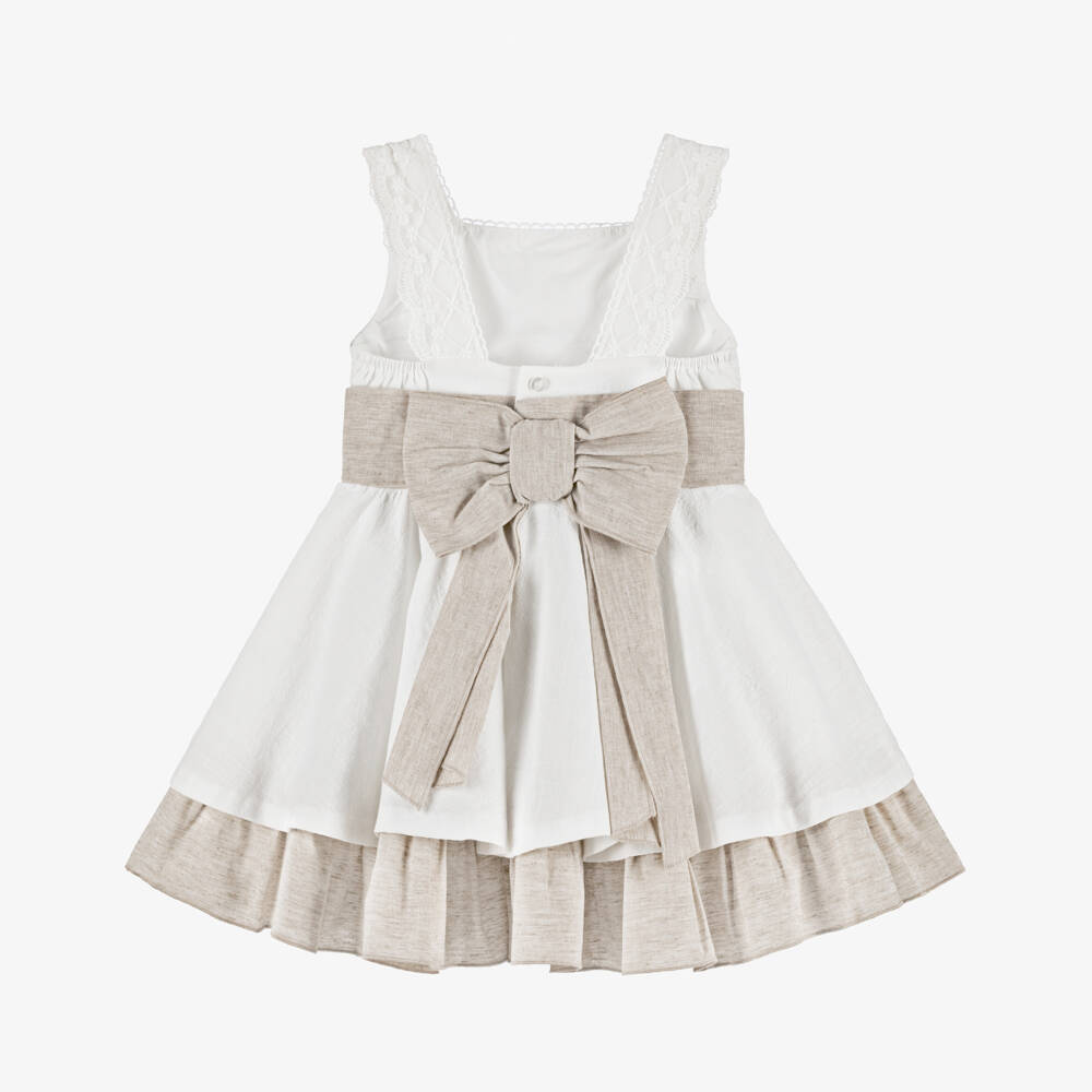 Miranda-Girls Elegant Ivory Lace Dress | Childrensalon Outlet