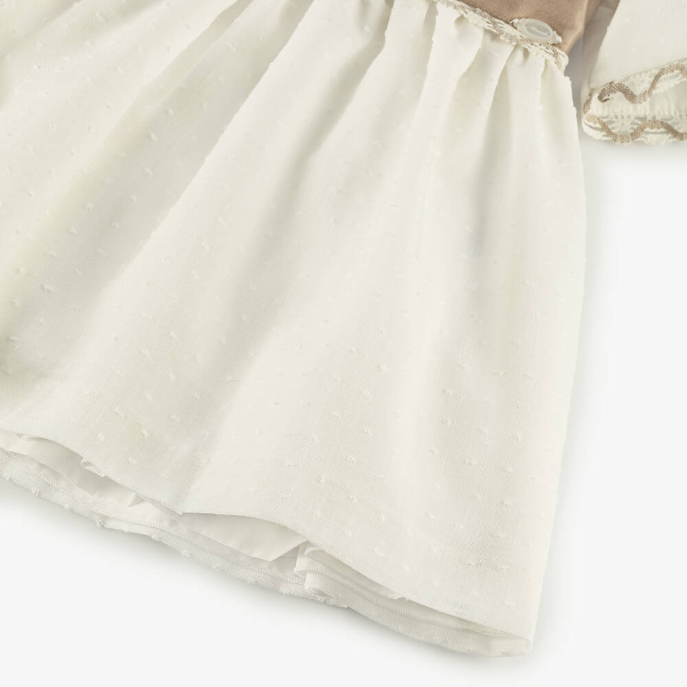 Miranda-Girls Elegant Ivory Lace Ensemble | Childrensalon Outlet