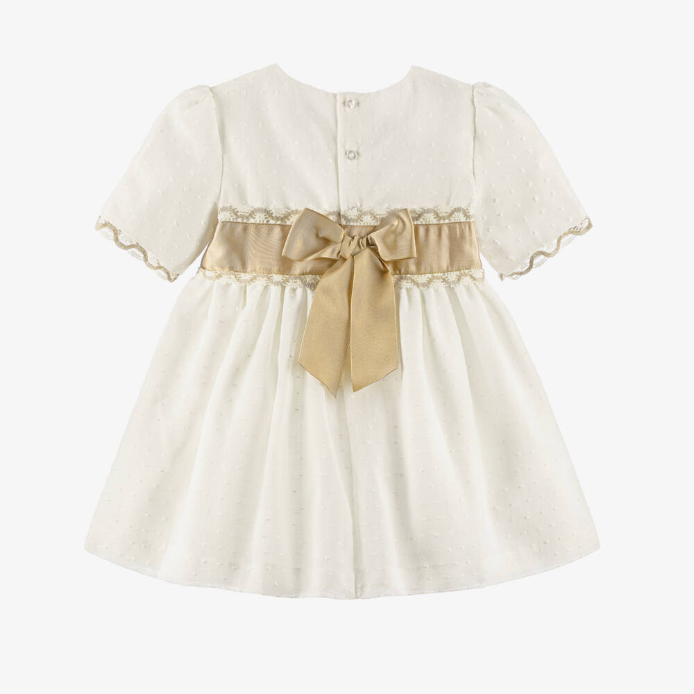 Miranda-Girls Elegant Ivory Lace Ensemble | Childrensalon Outlet