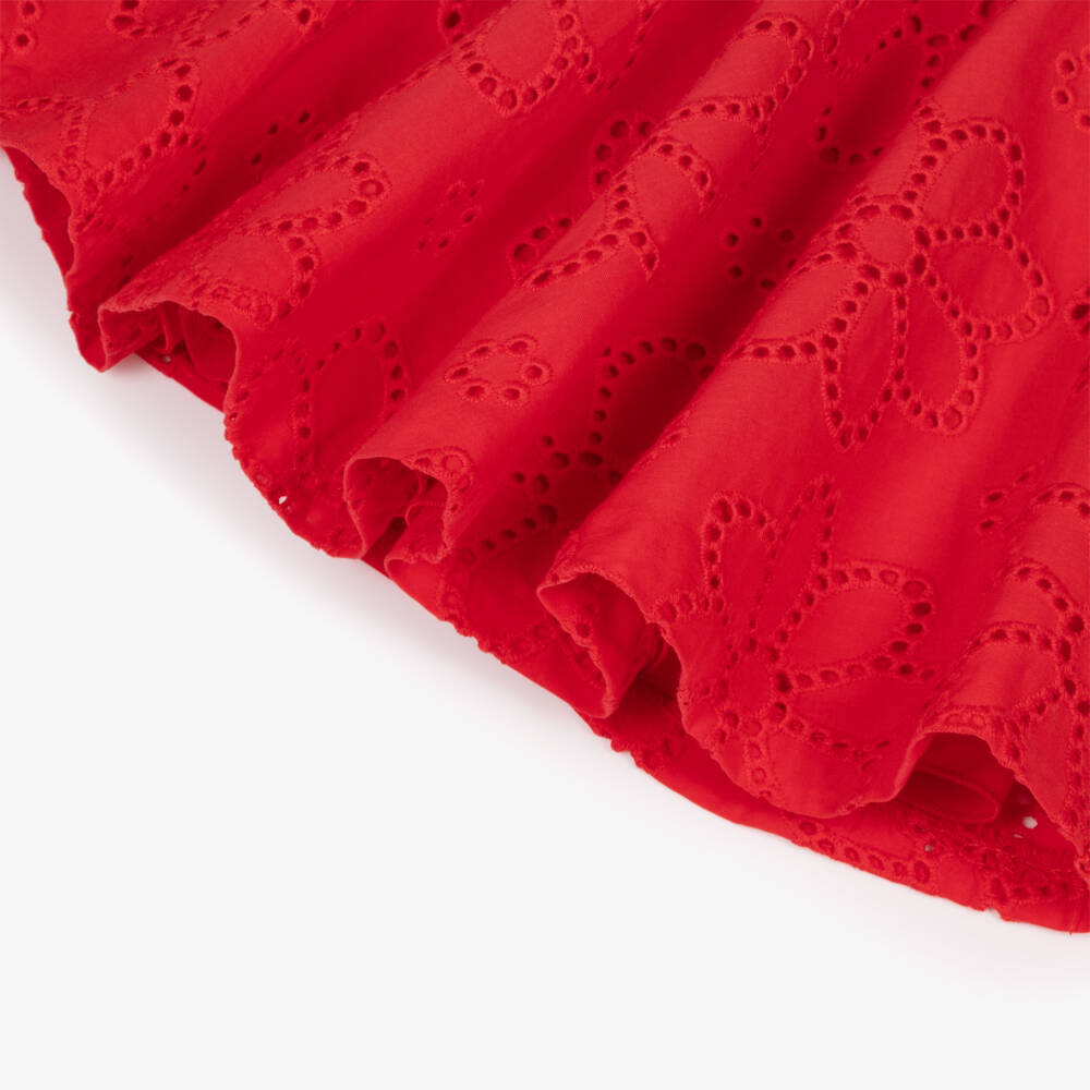 Miranda-Очаровательное алое хлопковое платье для девочек | Childrensalon Outlet