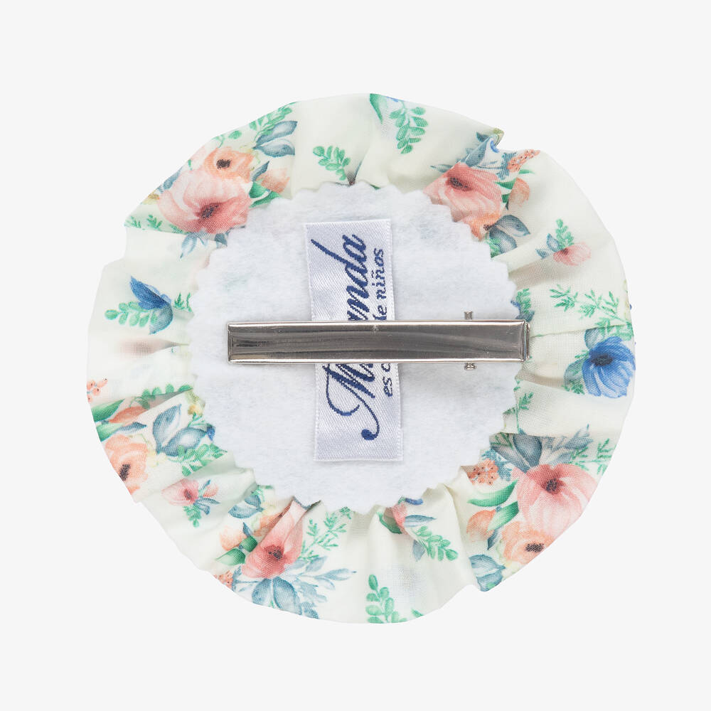 Miranda-Girls Ivory & Pink Floral Hairband | Childrensalon Outlet