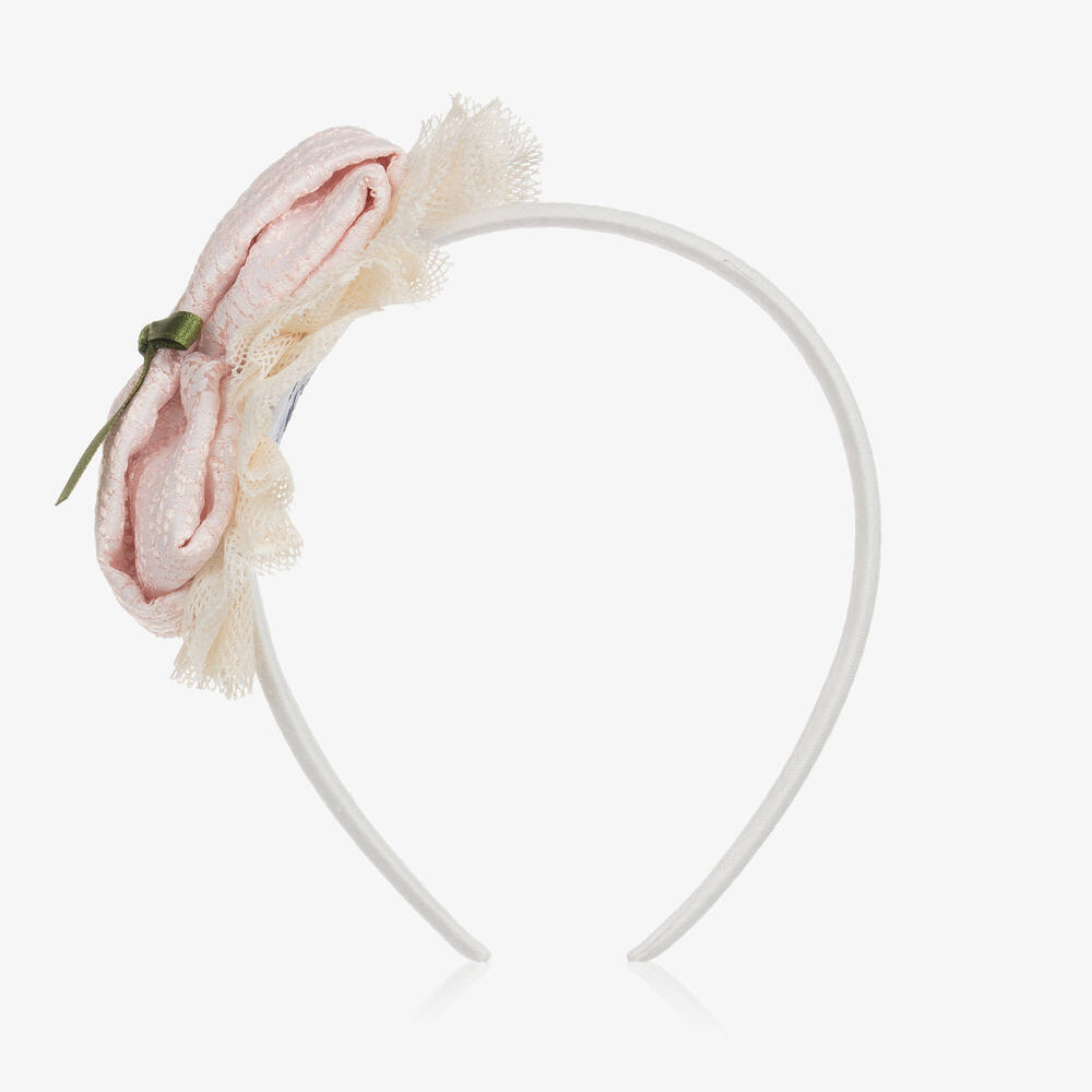 Miranda-Girls Jacquard & Tulle Hairband | Childrensalon Outlet