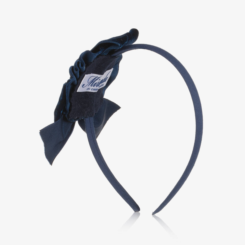 Miranda-Girls Midnight Velvet Headband | Childrensalon Outlet