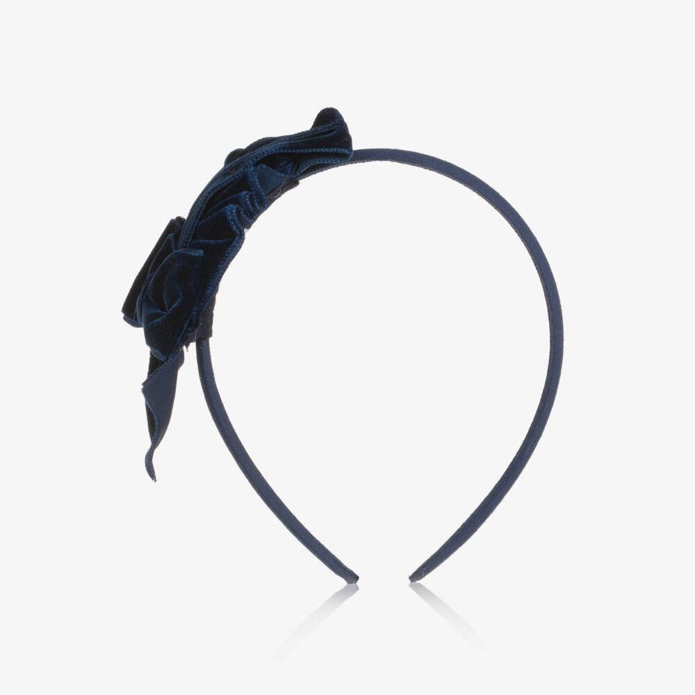 Miranda-Girls Midnight Velvet Headband | Childrensalon Outlet