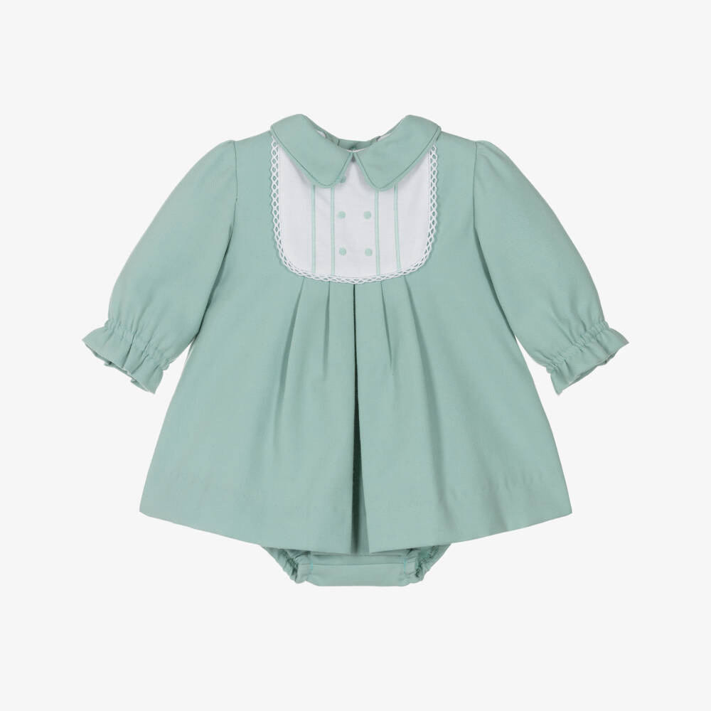 Miranda-Платье с нагрудником мятного цвета для девочек | Childrensalon Outlet