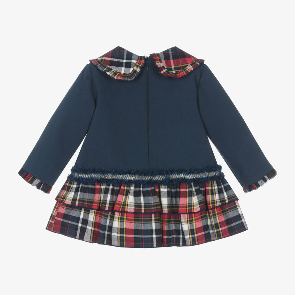 ميراندا-فستان تارتان لون كحلي للمولودات | Childrensalon Outlet