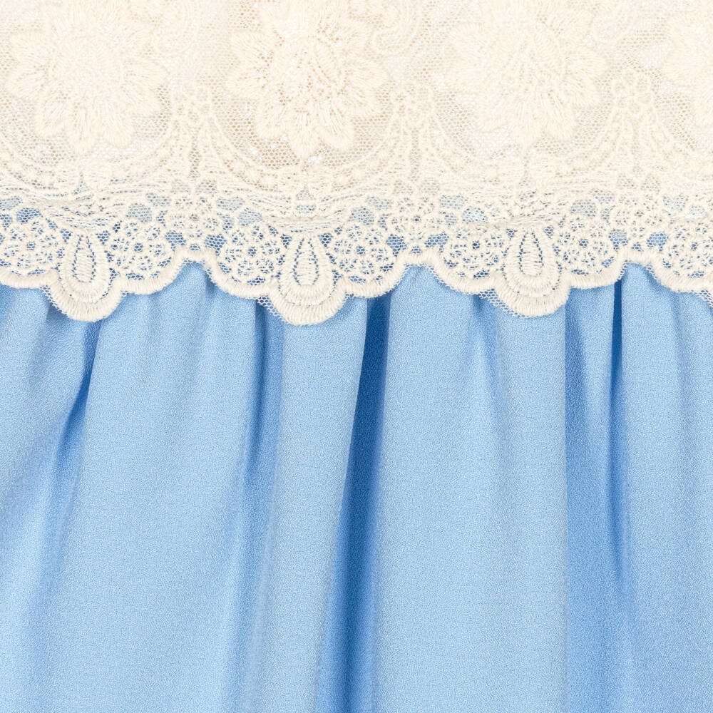 Crepe Blue Dress main image 0