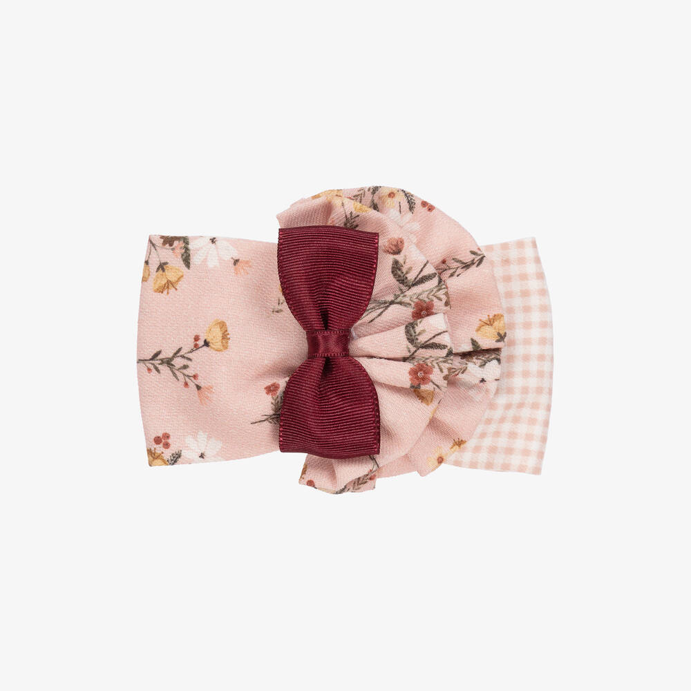 Miranda - Barrette rose à nœuds Fille (11 cm) | Childrensalon