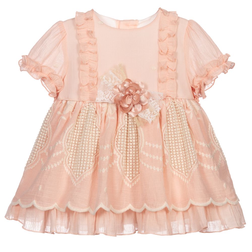 Miranda - Girls Pink Occasion Dress | Childrensalon