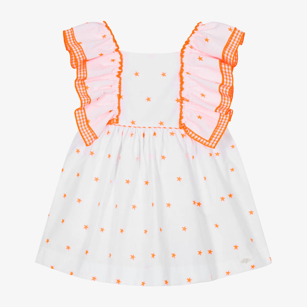 Miranda-Платье Звездное Оранжевое для девочек | Childrensalon Outlet