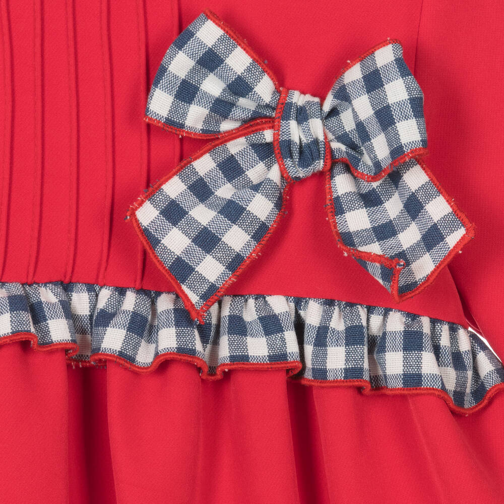 Miranda-فستان لون أحمر وأزرق | Childrensalon Outlet