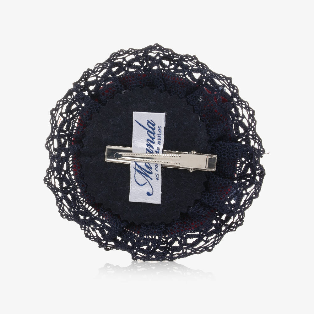 Miranda-Красный ободок с красно-синей розеттой | Childrensalon Outlet