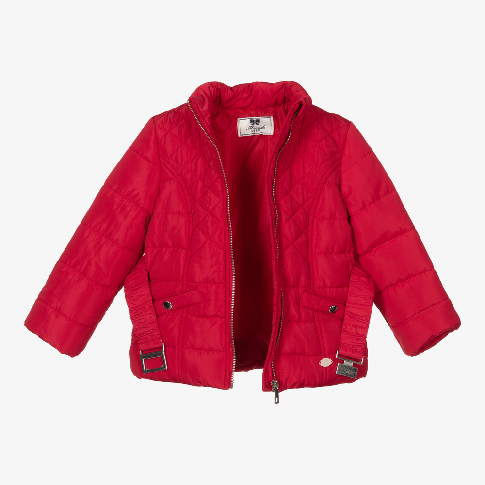 Miranda-جاكيت مبطن لون أحمر للبنات | Childrensalon Outlet