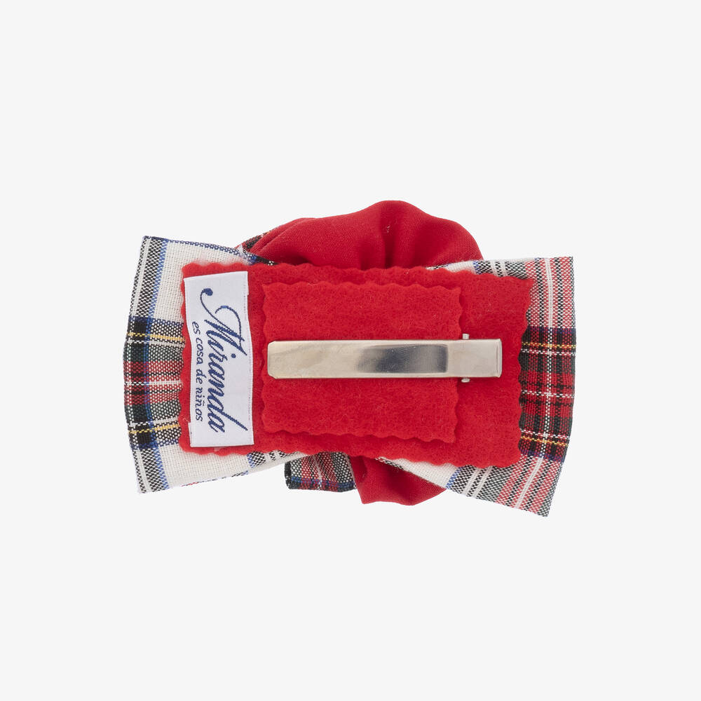 Miranda-طوق للرأس تارتان لون أحمر للبنات | Childrensalon Outlet