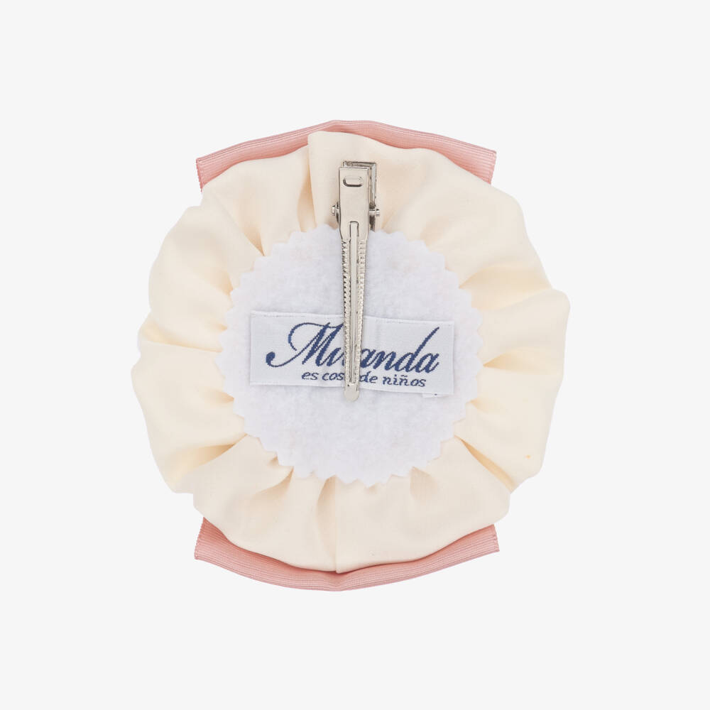 Miranda-Girls Rosette Pink Headband | Childrensalon Outlet