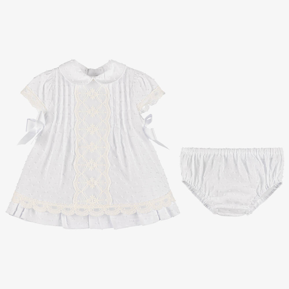 Miranda-Girls' Soft Plumeti Dress Ensemble | Childrensalon Outlet