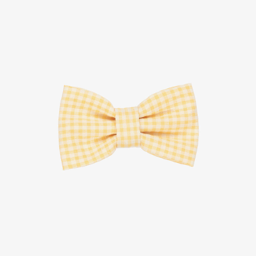 Miranda-Girls' Sunny Checkered Bow Clip | Childrensalon Outlet