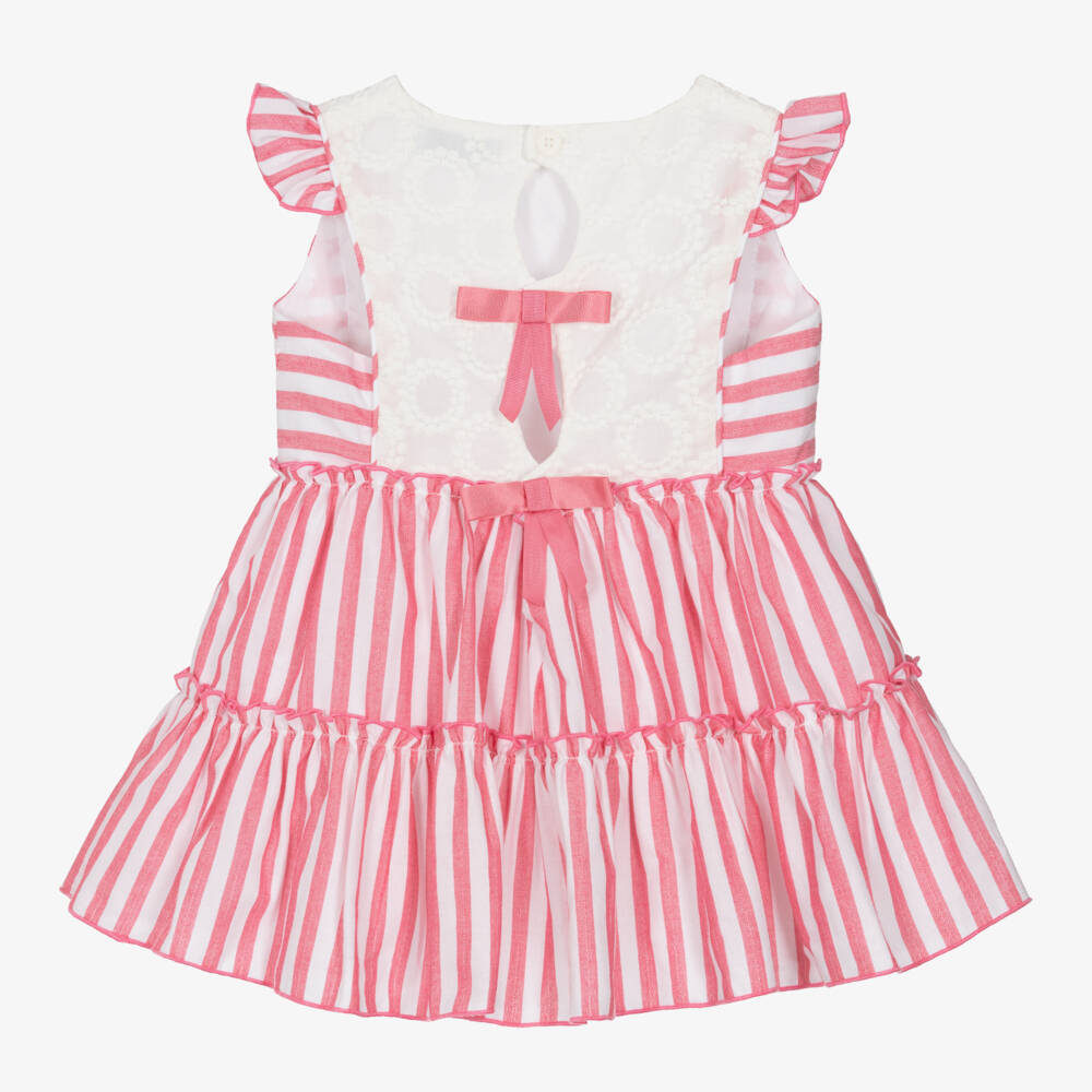Miranda-Girls' Sunny Day Striped Cotton Frock | Childrensalon Outlet