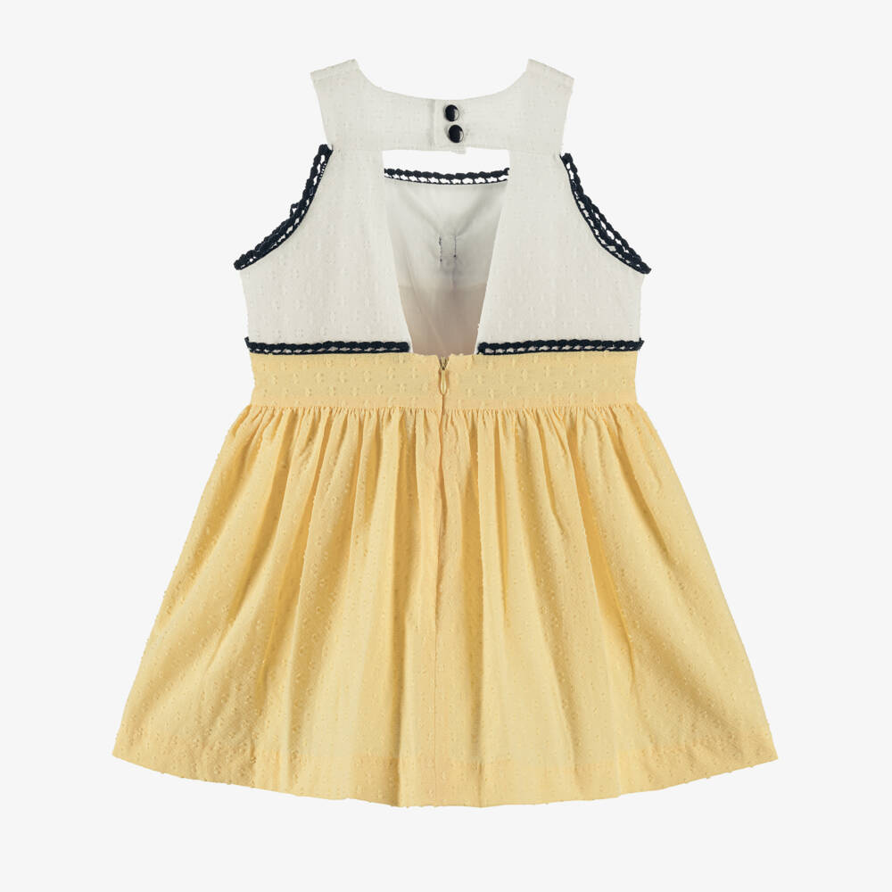 Miranda-Girls Sunny Plumeti Cotton Frock | Childrensalon Outlet