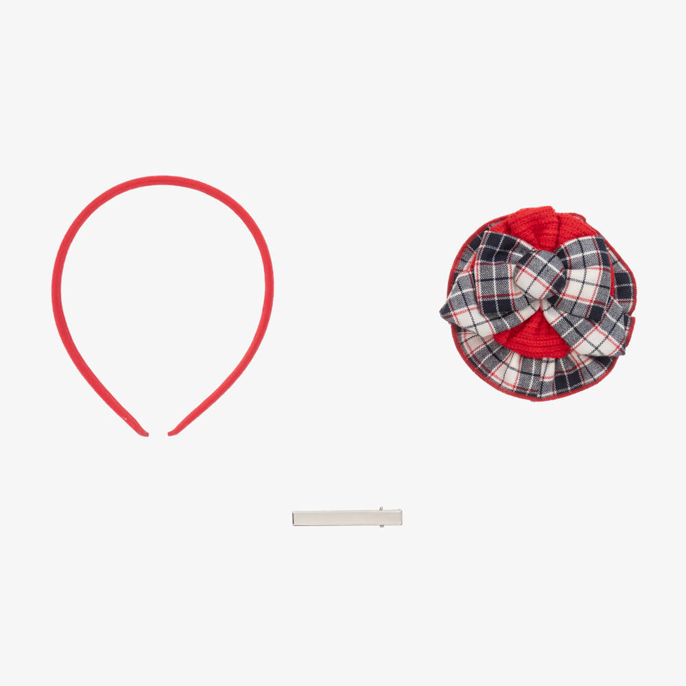 Miranda-Girls Tartan Bow Accessory Headband | Childrensalon Outlet