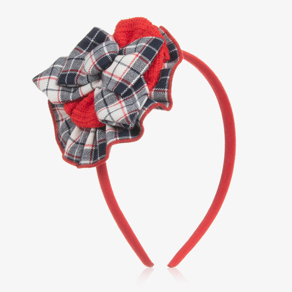 Miranda-Girls Tartan Bow Accessory Headband | Childrensalon Outlet