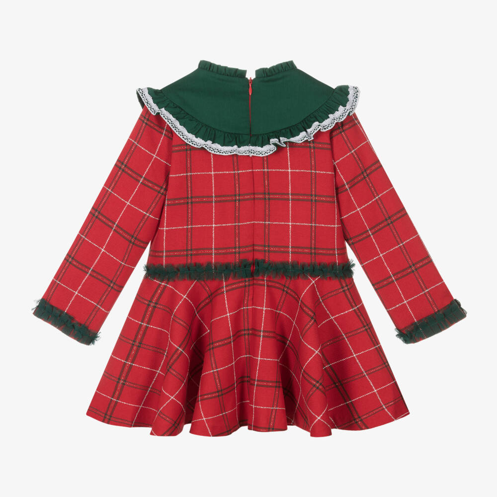 Miranda-Girls Tartan Ruffle Dress | Childrensalon Outlet