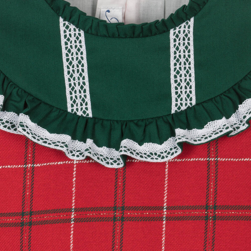 Miranda-Girls Tartan Ruffle Dress | Childrensalon Outlet