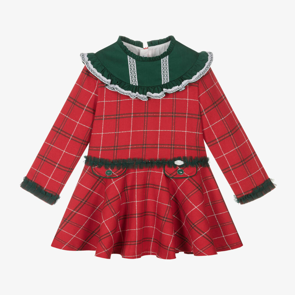 Miranda-Girls Tartan Ruffle Dress | Childrensalon Outlet