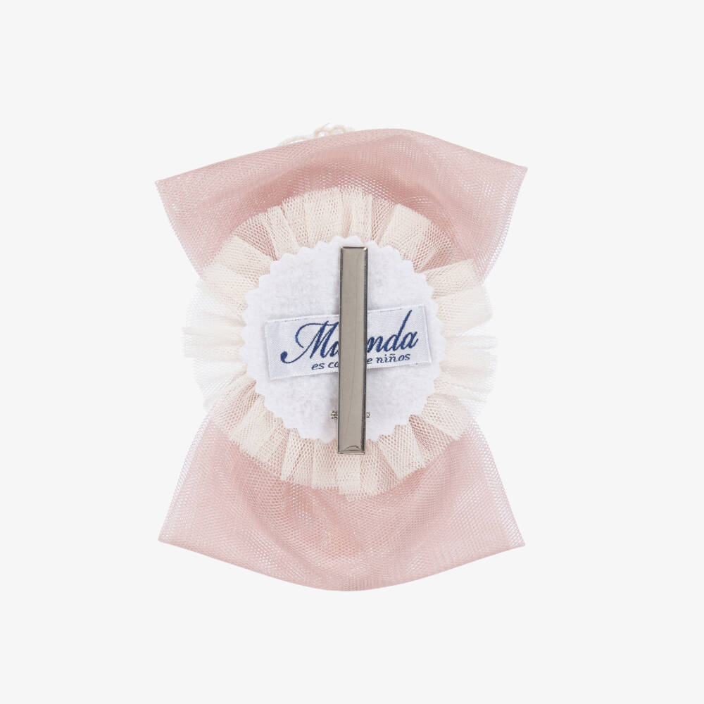 Miranda-Girls Tulle & Lace Pink Headband | Childrensalon Outlet