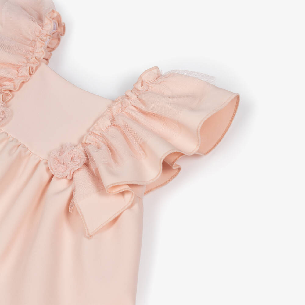 Miranda-Girls Twirl-Ready Pink Frill Dress | Childrensalon Outlet