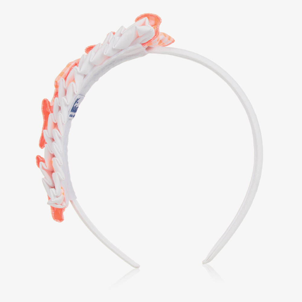 Miranda-Girls Vibrant Gingham Star Headband | Childrensalon Outlet