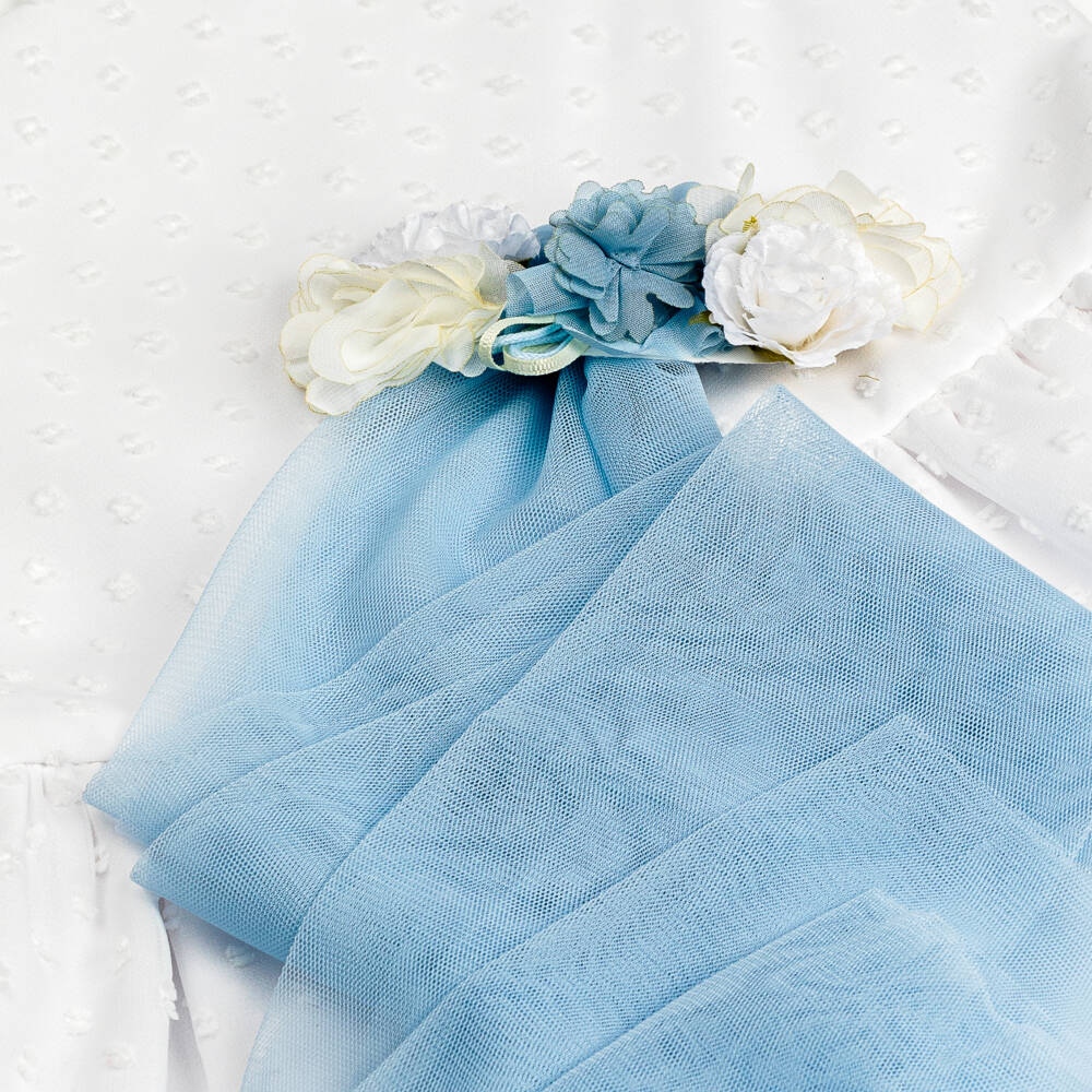 Miranda-Girls White Plumeti Lace Delight | Childrensalon Outlet