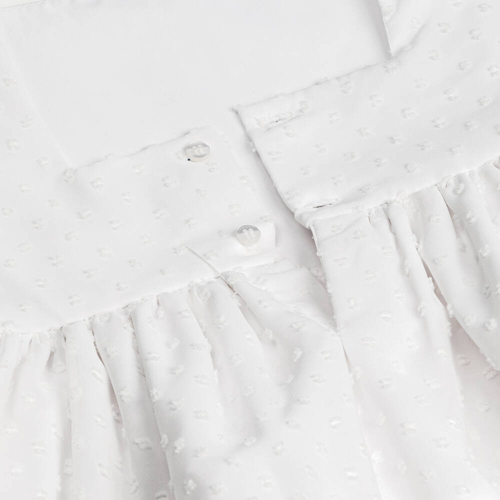 Miranda-Girls White Plumeti Lace Delight | Childrensalon Outlet